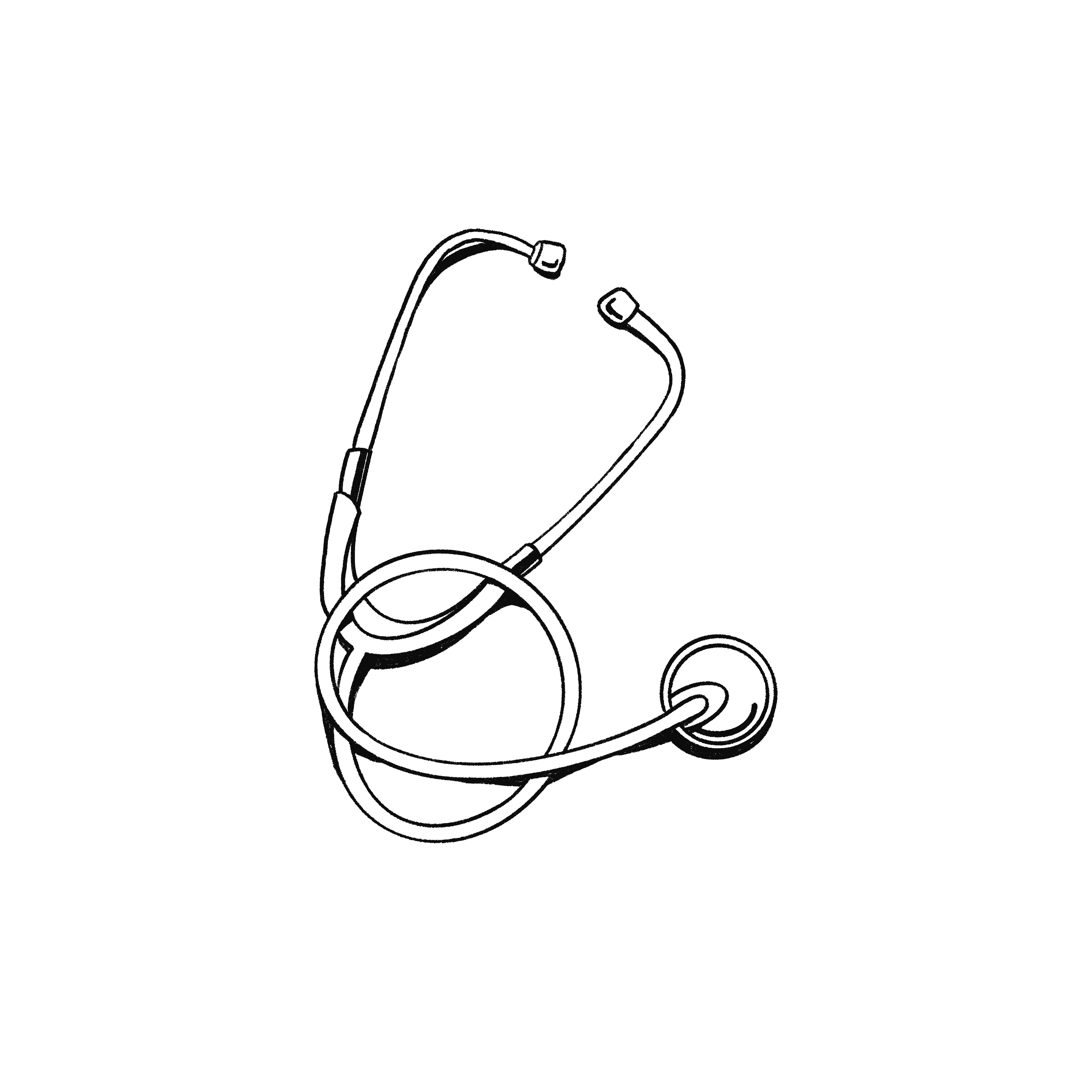 Illustration eines Stethoskops